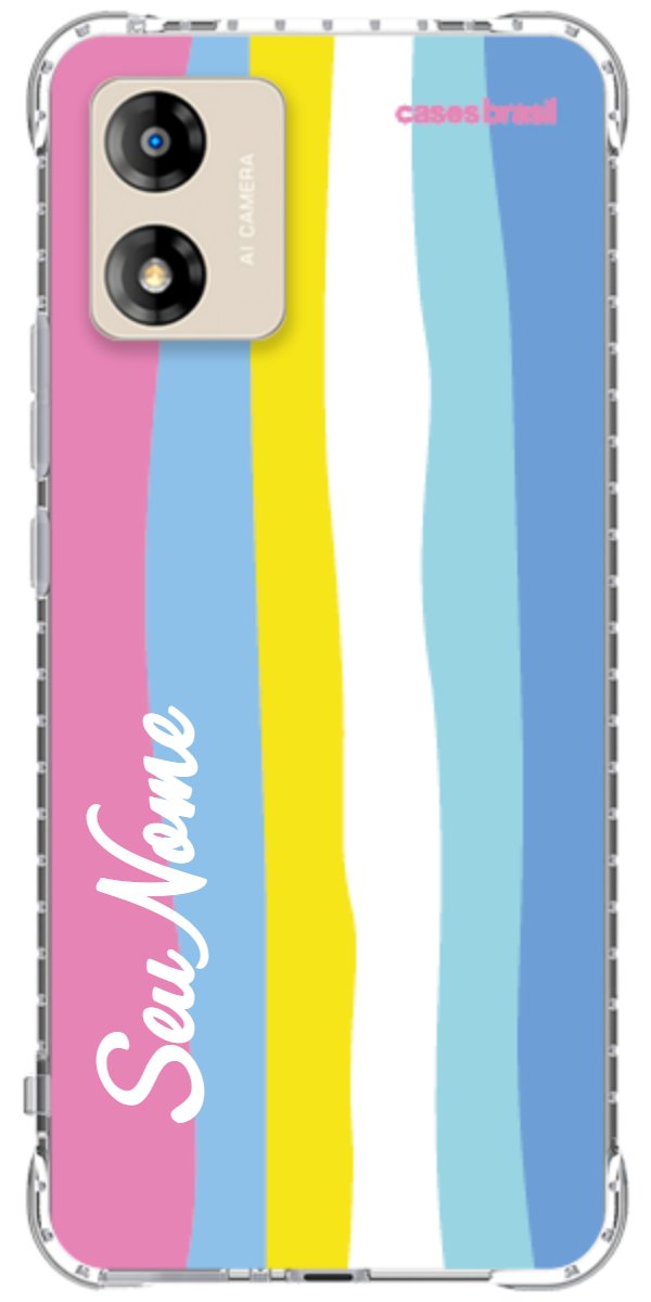 Capinha para Celular Arco-íris Vertical Colorido