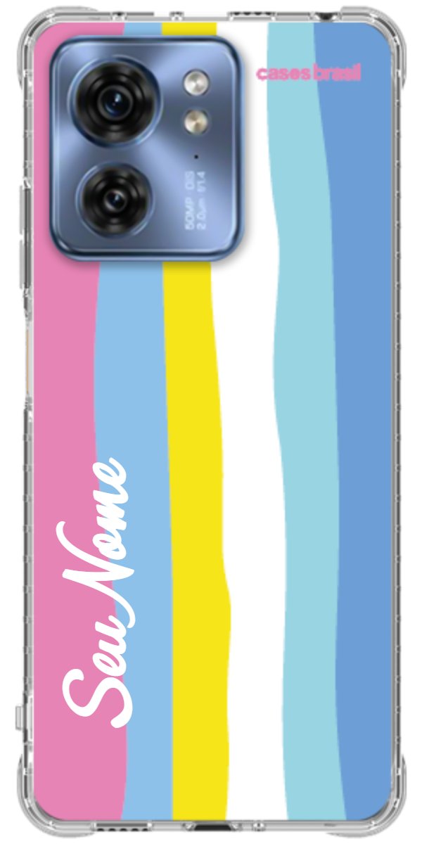 Capinha para Celular Arco-íris Vertical Colorido