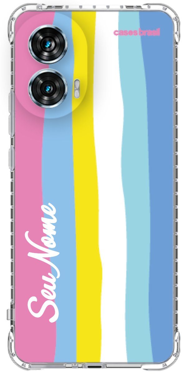 Capinha para Celular Arco-íris Vertical Colorido