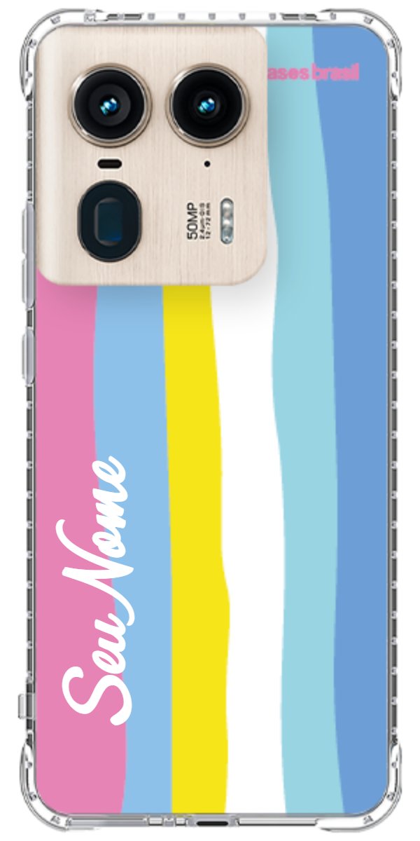 Capinha para Celular Arco-íris Vertical Colorido