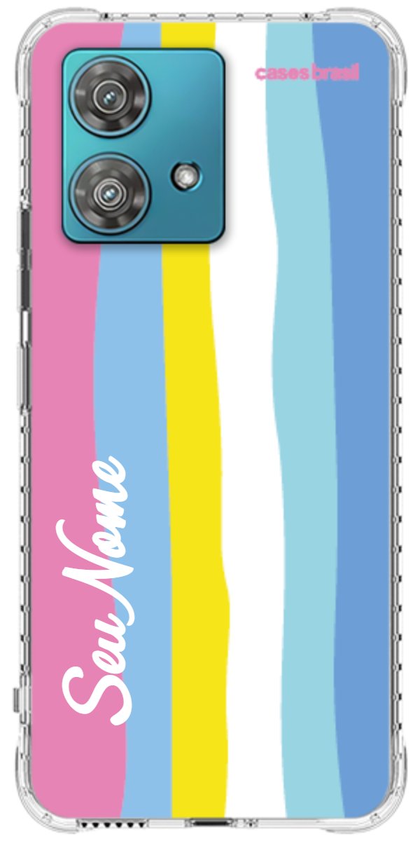 Capinha para Celular Arco-íris Vertical Colorido
