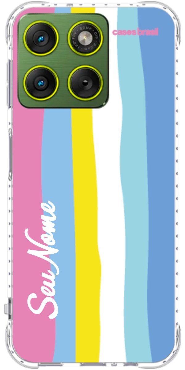 Capinha para Celular Arco-íris Vertical Colorido