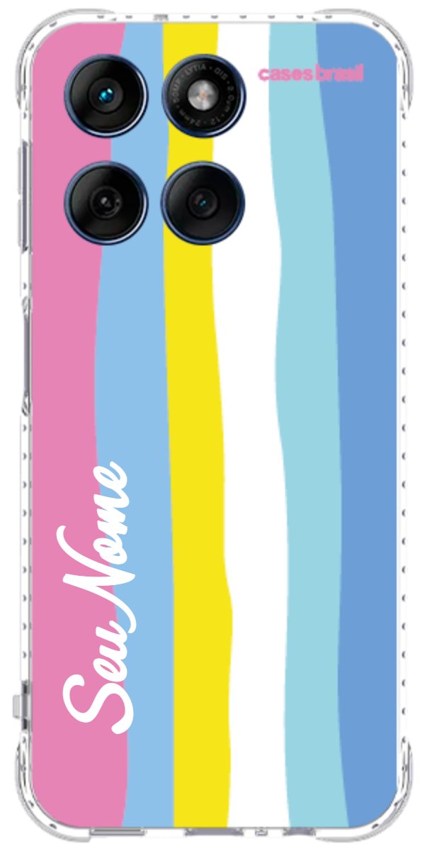 Capinha para Celular Arco-íris Vertical Colorido