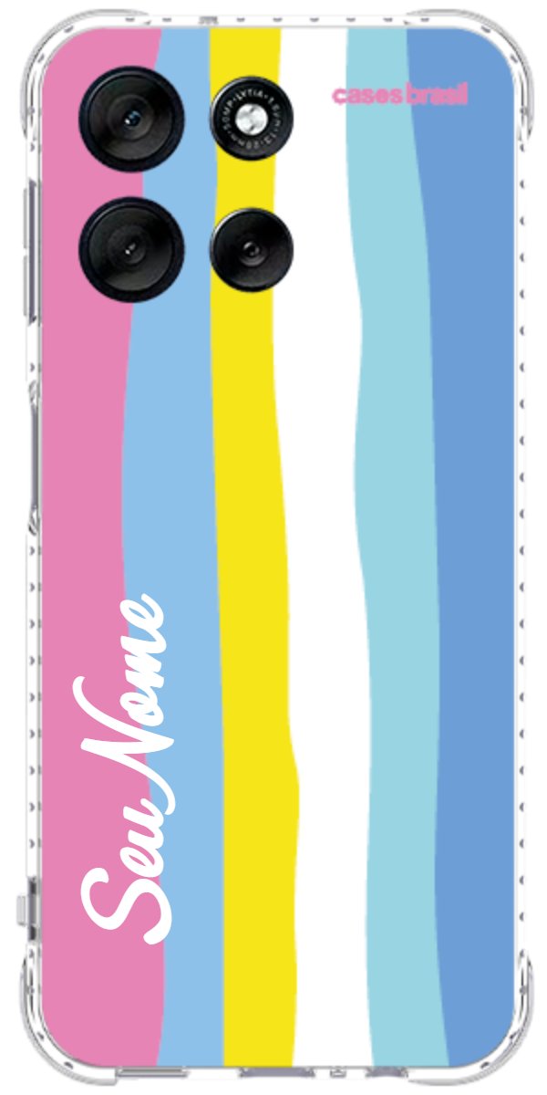 Capinha para Celular Arco-íris Vertical Colorido