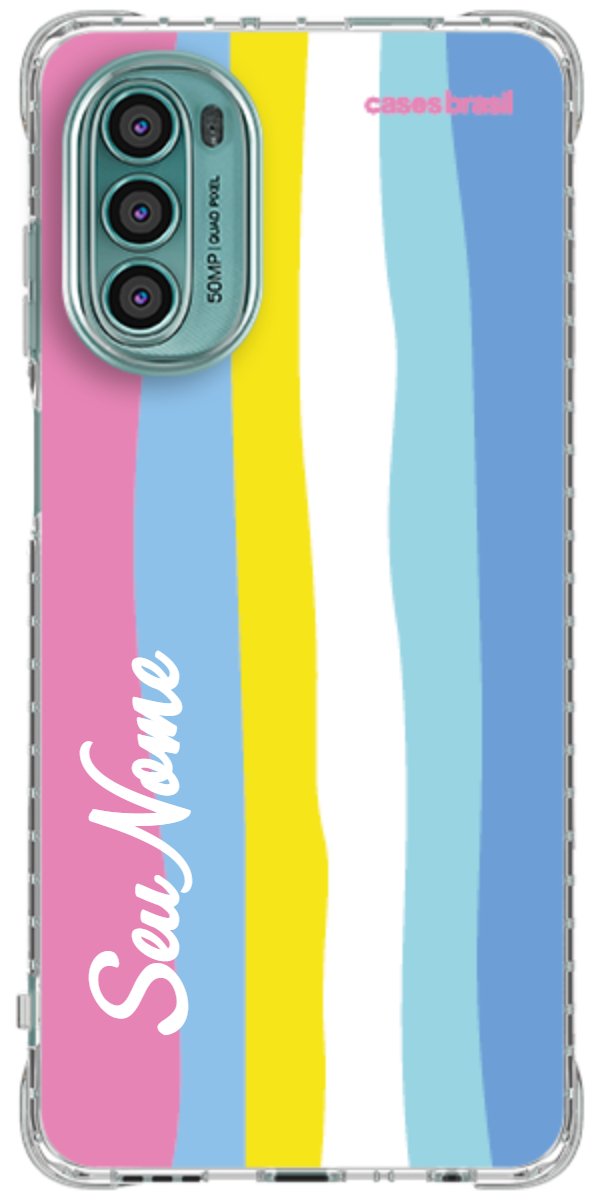 Capinha para Celular Arco-íris Vertical Colorido