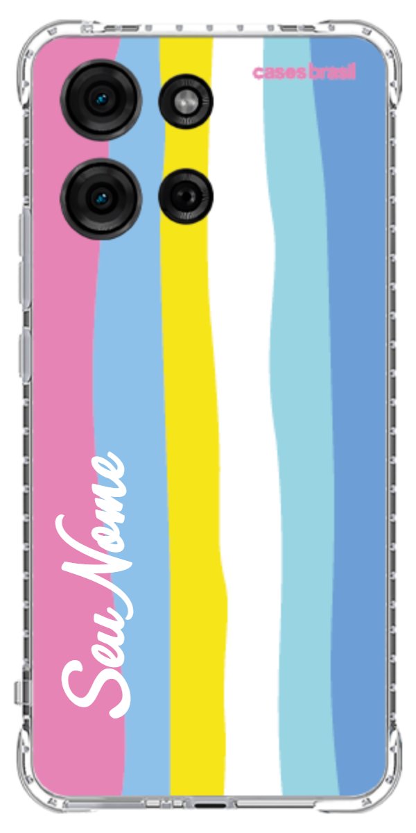 Capinha para Celular Arco-íris Vertical Colorido