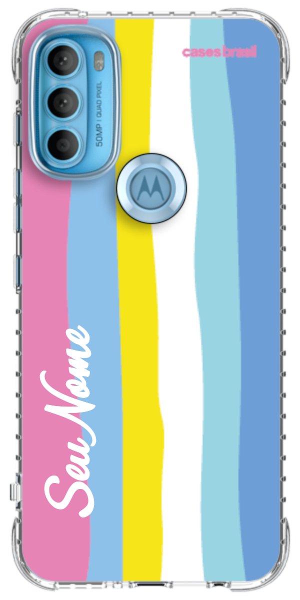 Capinha para Celular Arco-íris Vertical Colorido