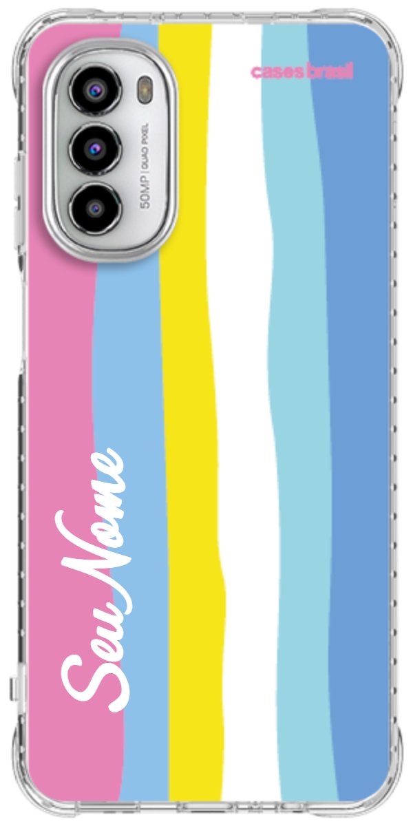 Capinha para Celular Arco-íris Vertical Colorido