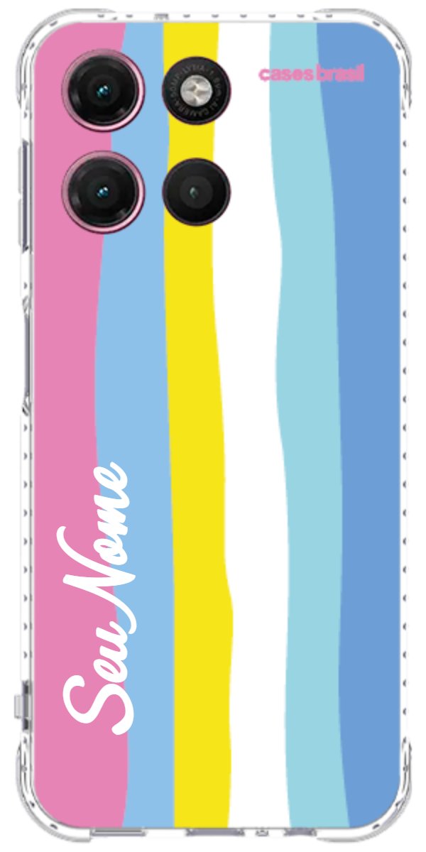 Capinha para Celular Arco-íris Vertical Colorido