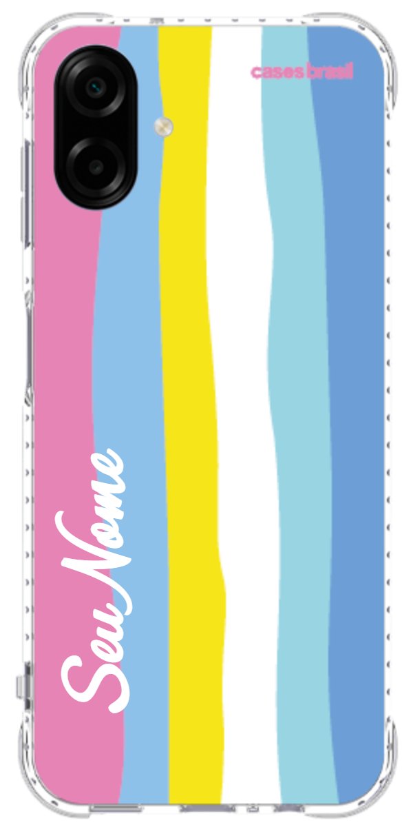 Capinha para Celular Arco-íris Vertical Colorido