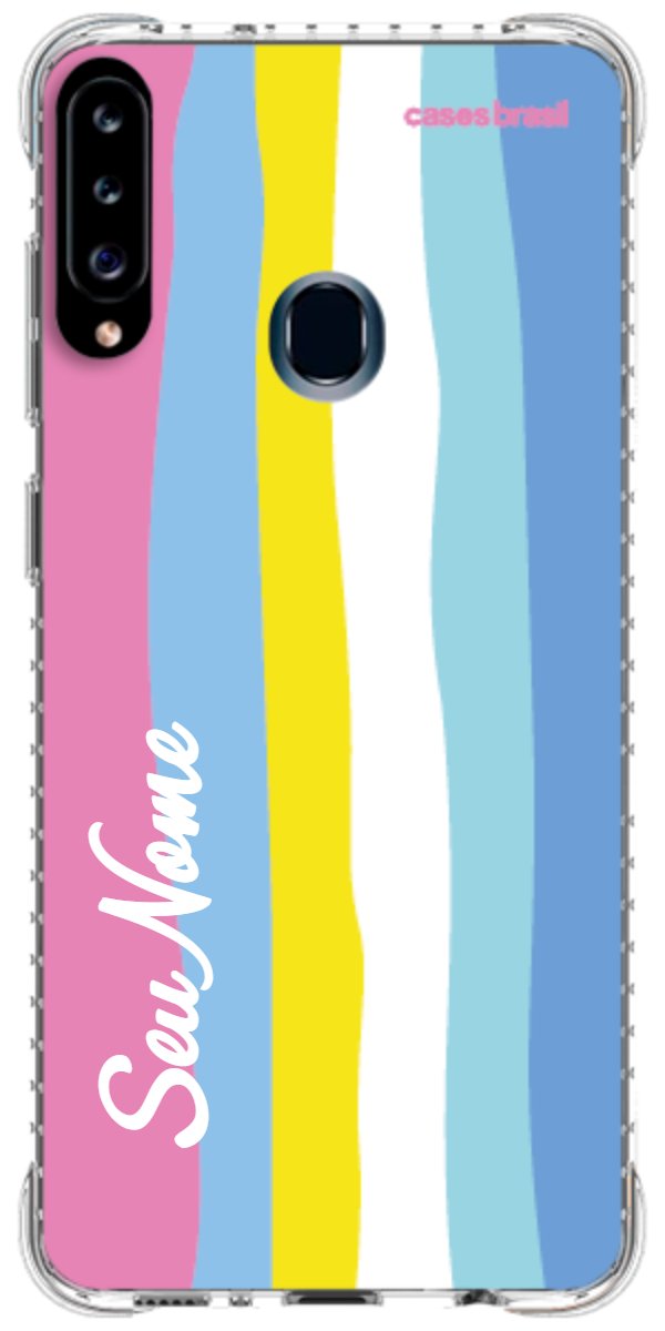 Capinha para Celular Arco-íris Vertical Colorido