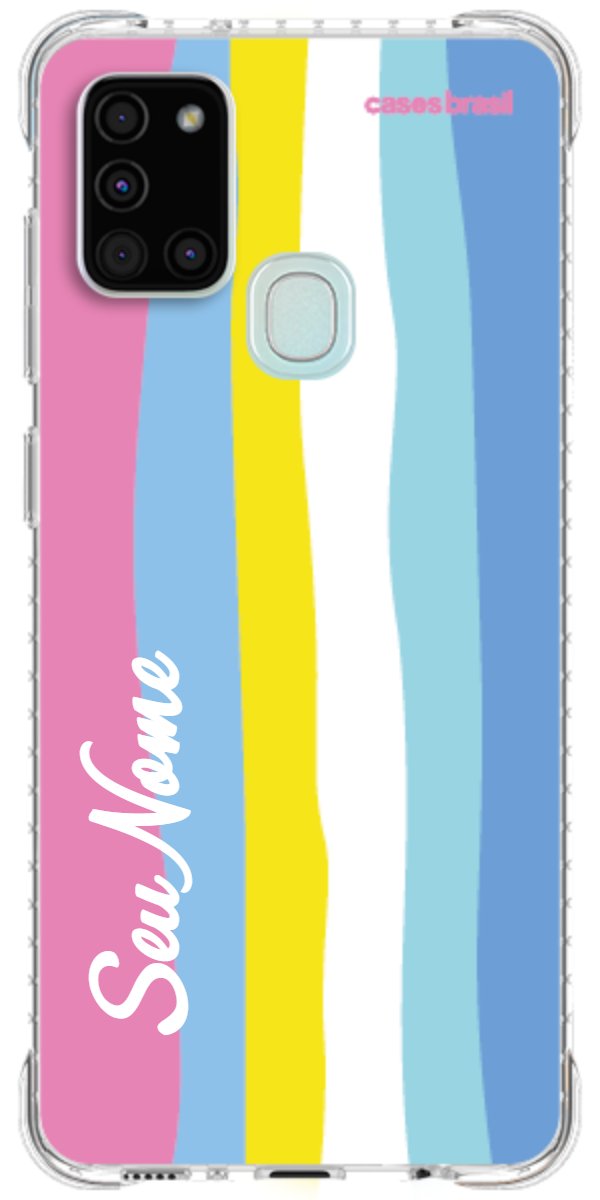 Capinha para Celular Arco-íris Vertical Colorido