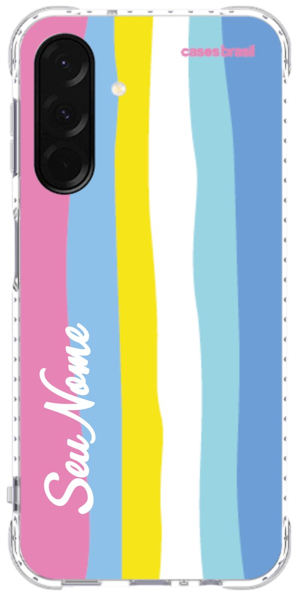 Capinha para Celular Arco-íris Vertical Colorido
