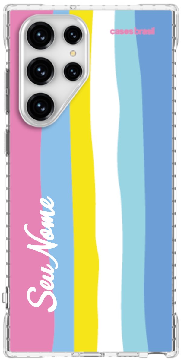 Capinha para Celular Arco-íris Vertical Colorido