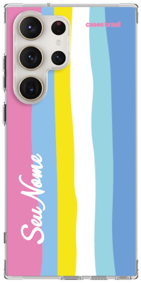 Capinha para Celular Arco-íris Vertical Colorido