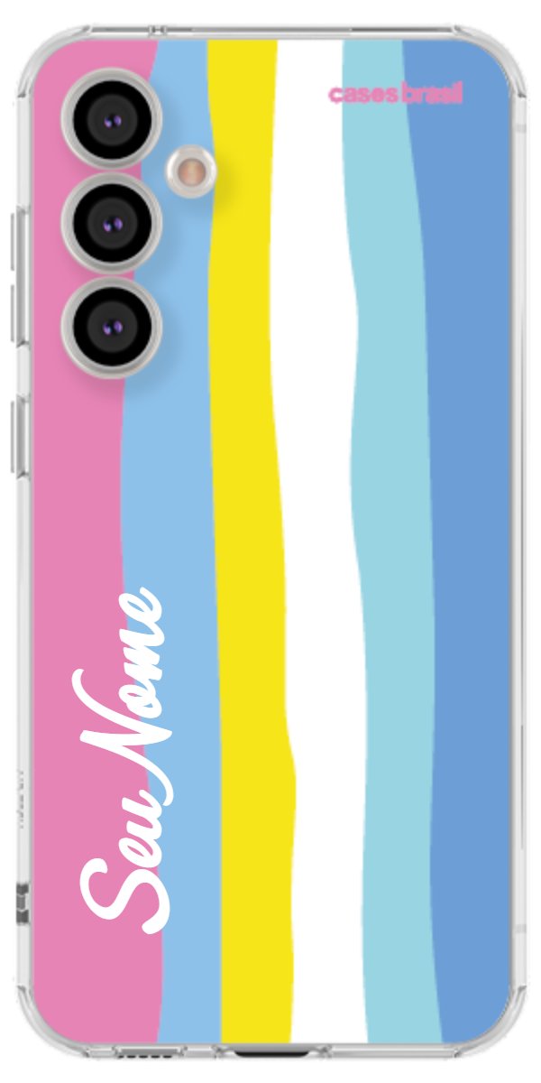 Capinha para Celular Arco-íris Vertical Colorido