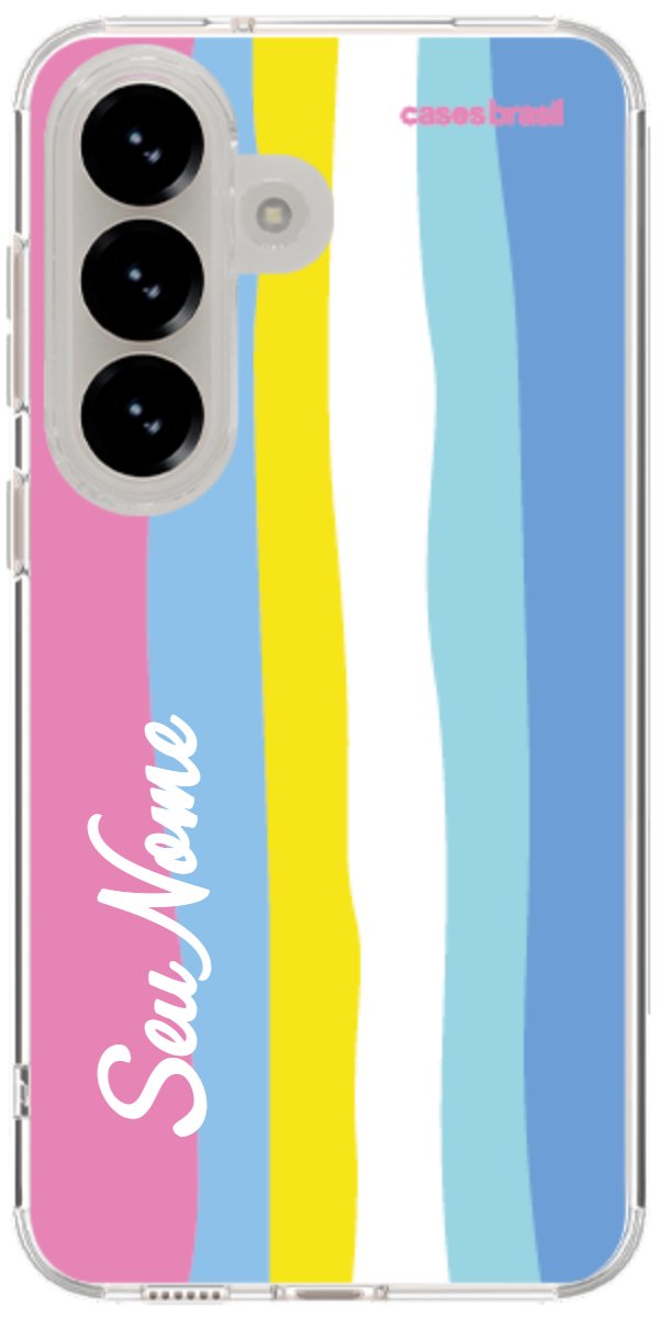 Capinha para Celular Arco-íris Vertical Colorido