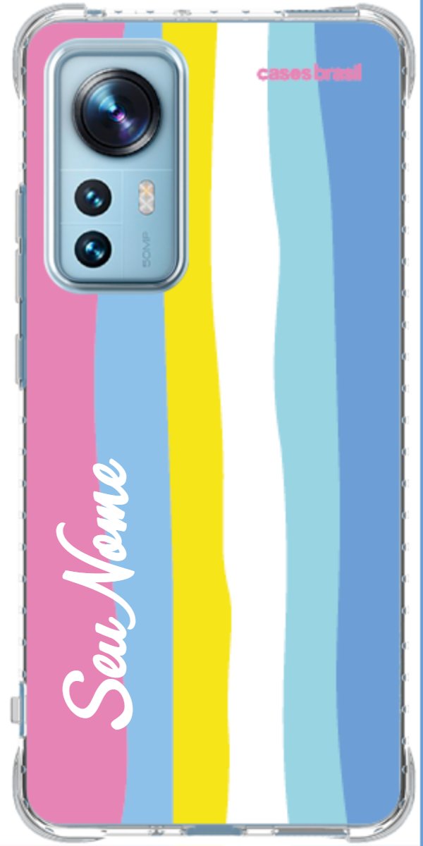 Capinha para Celular Arco-íris Vertical Colorido