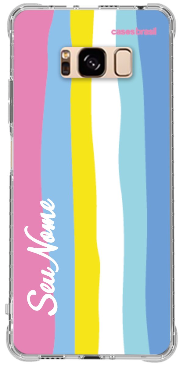 Capinha para Celular Arco-íris Vertical Colorido