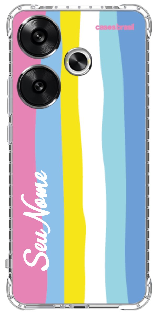 Capinha para Celular Arco-íris Vertical Colorido