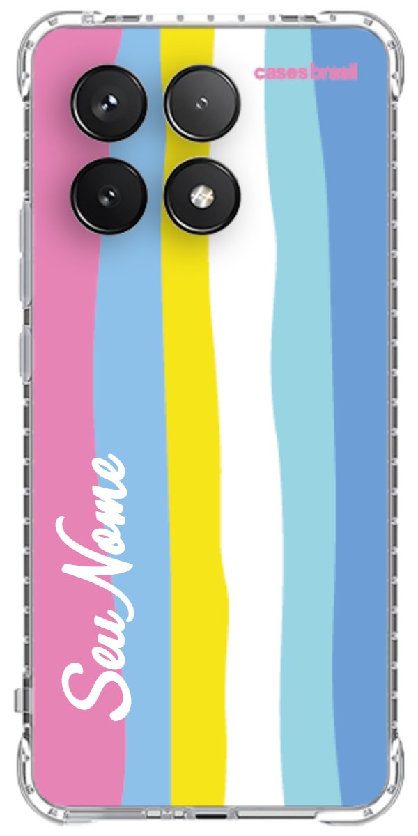 Capinha para Celular Arco-íris Vertical Colorido