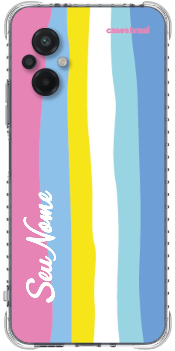 Capinha para Celular Arco-íris Vertical Colorido