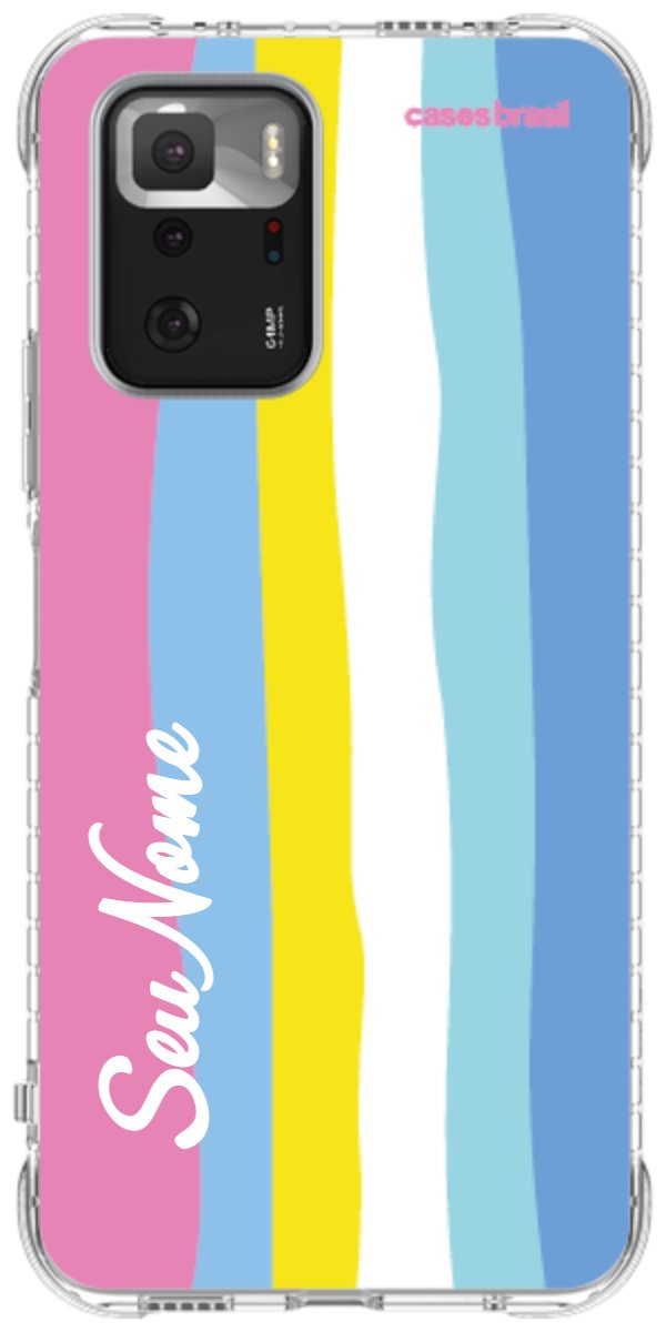 Capinha para Celular Arco-íris Vertical Colorido