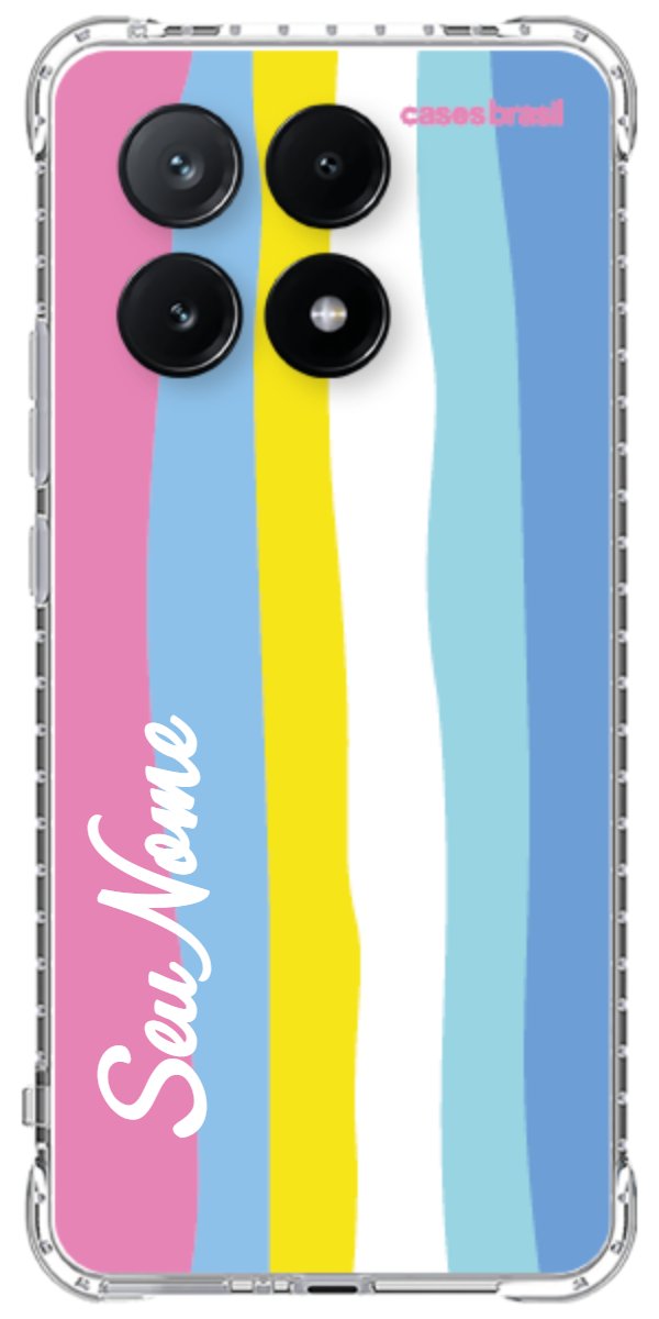 Capinha para Celular Arco-íris Vertical Colorido