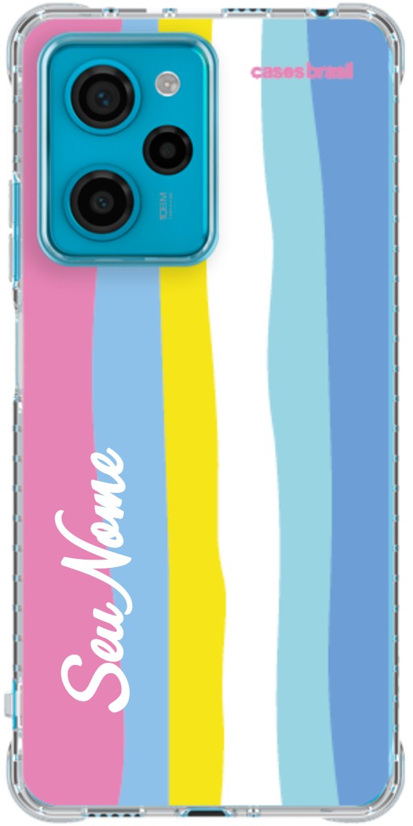Capinha para Celular Arco-íris Vertical Colorido