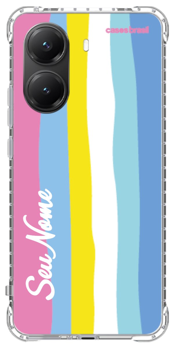 Capinha para Celular Arco-íris Vertical Colorido
