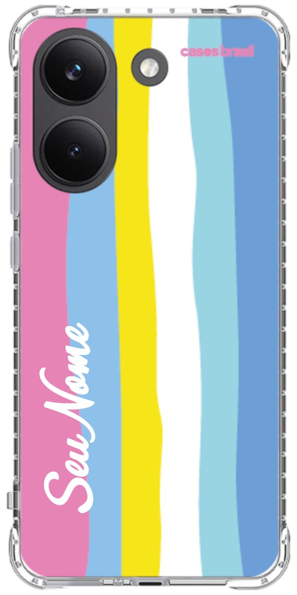 Capinha para Celular Arco-íris Vertical Colorido