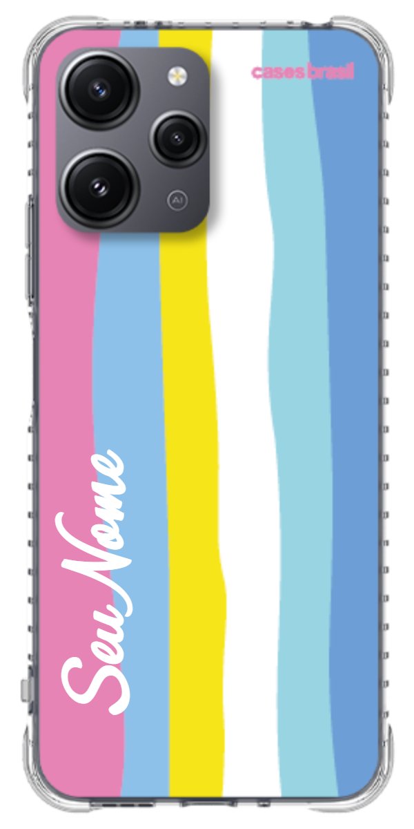 Capinha para Celular Arco-íris Vertical Colorido