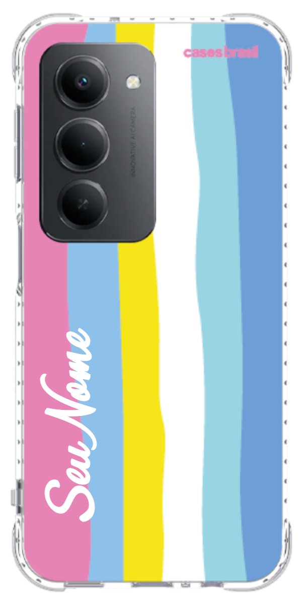 Capinha para Celular Arco-íris Vertical Colorido