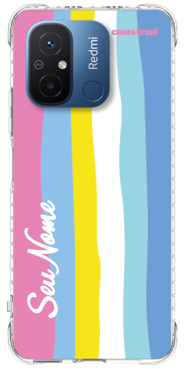 Capinha para Celular Arco-íris Vertical Colorido