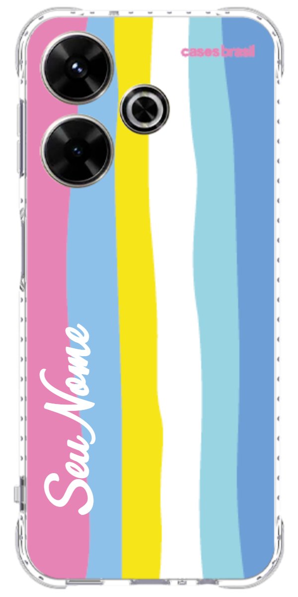 Capinha para Celular Arco-íris Vertical Colorido