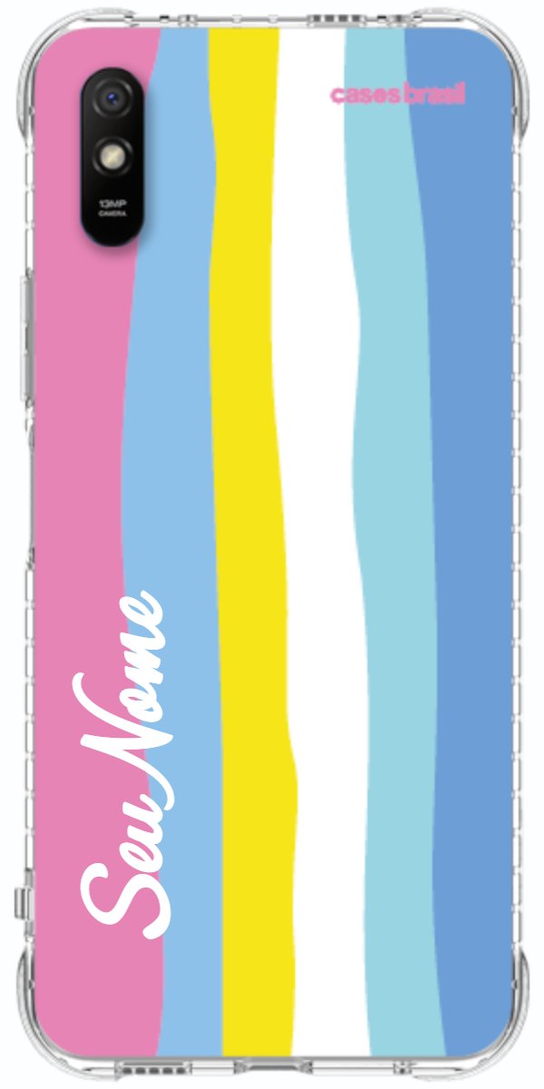 Capinha para Celular Arco-íris Vertical Colorido