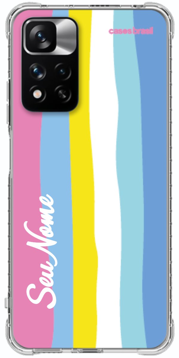 Capinha para Celular Arco-íris Vertical Colorido