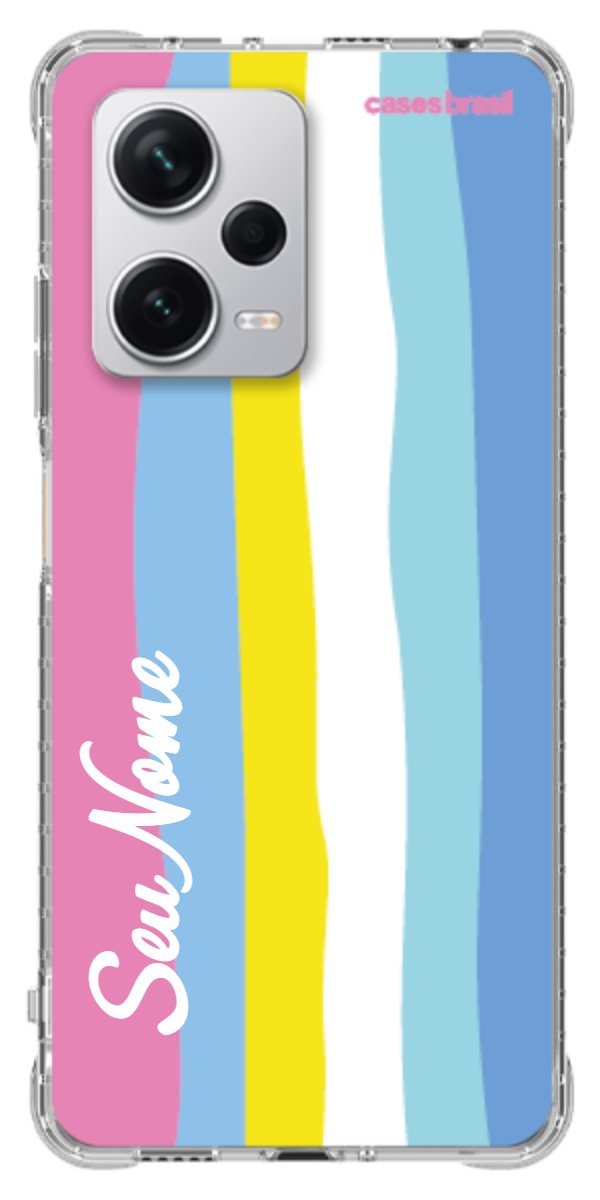 Capinha para Celular Arco-íris Vertical Colorido