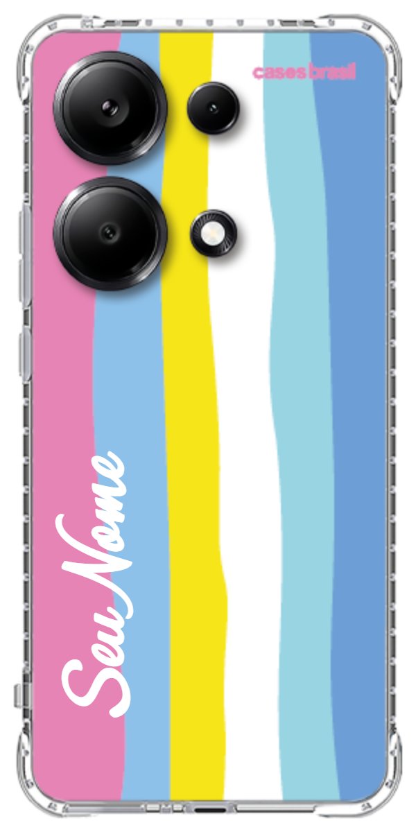 Capinha para Celular Arco-íris Vertical Colorido