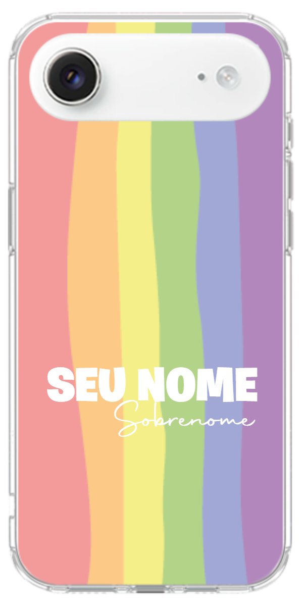 Capinha para Celular Arco-íris Vertical Sobrenome