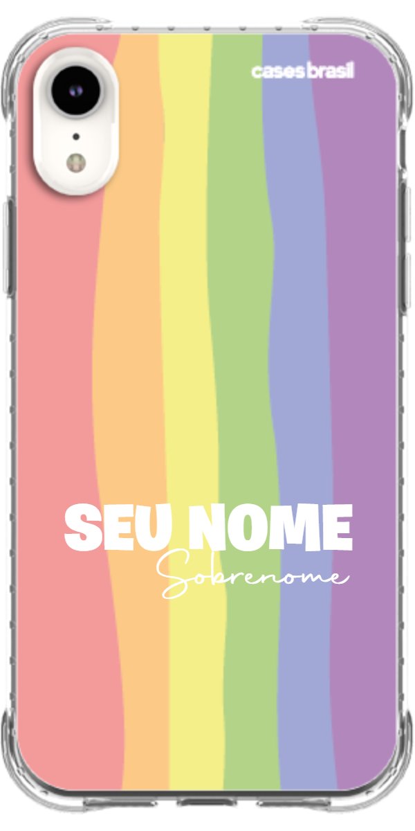 Capinha para Celular Arco-íris Vertical Sobrenome