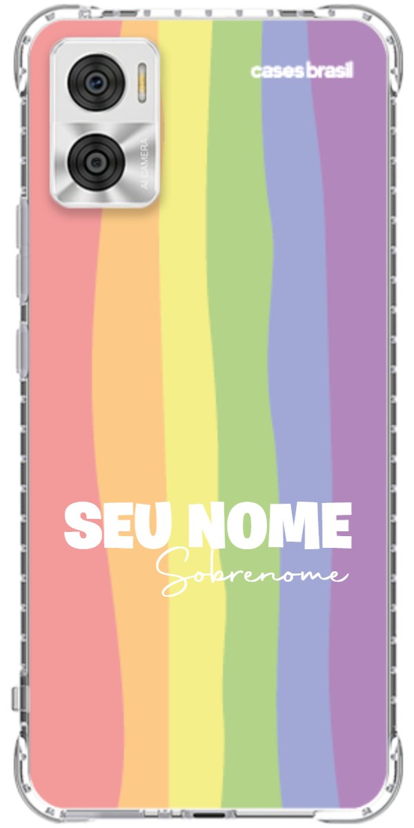 Capinha para Celular Arco-íris Vertical Sobrenome