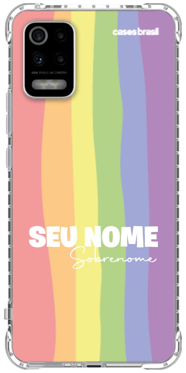Capinha para Celular Arco-íris Vertical Sobrenome