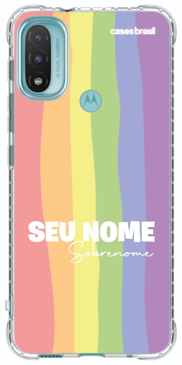 Capinha para Celular Arco-íris Vertical Sobrenome