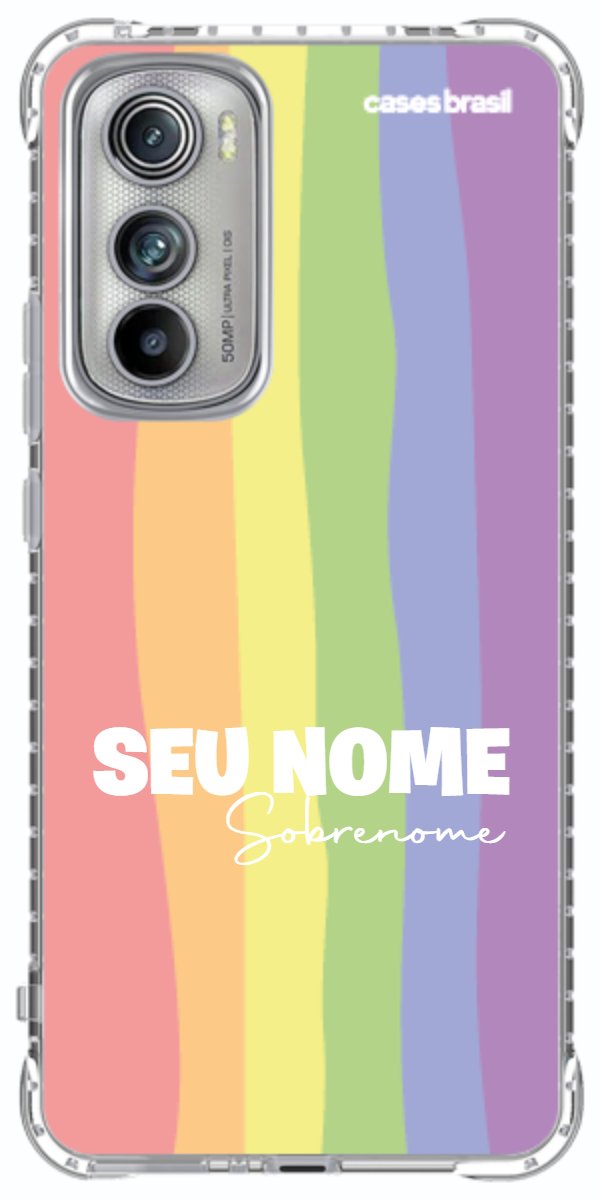 Capinha para Celular Arco-íris Vertical Sobrenome