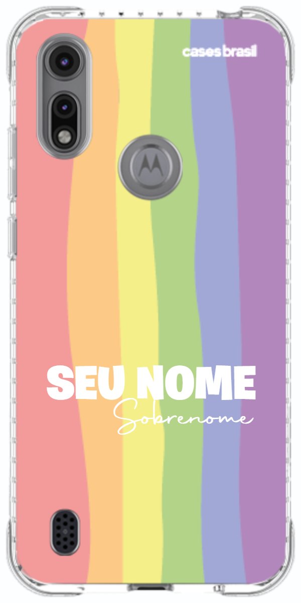 Capinha para Celular Arco-íris Vertical Sobrenome