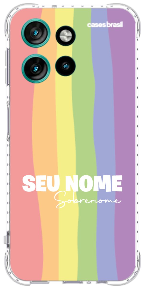 Capinha para Celular Arco-íris Vertical Sobrenome