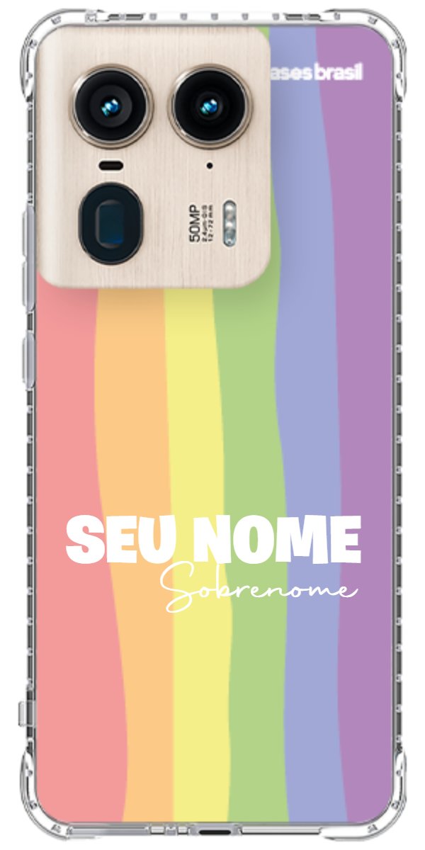 Capinha para Celular Arco-íris Vertical Sobrenome