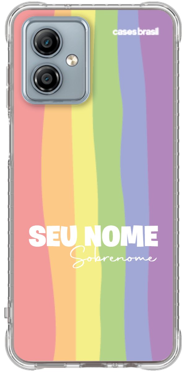 Capinha para Celular Arco-íris Vertical Sobrenome