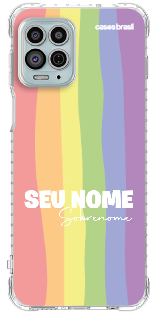 Capinha para Celular Arco-íris Vertical Sobrenome